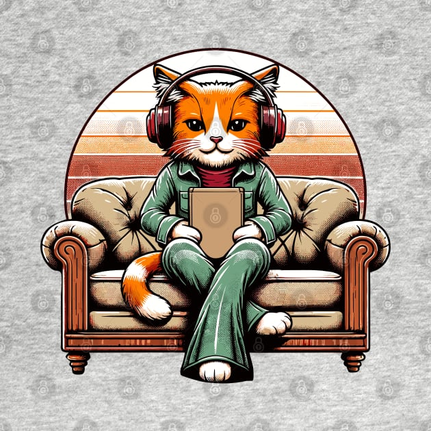 Vintage cat gamer - Nostalgic Geek Chic Apparel by TimeWarpWildlife